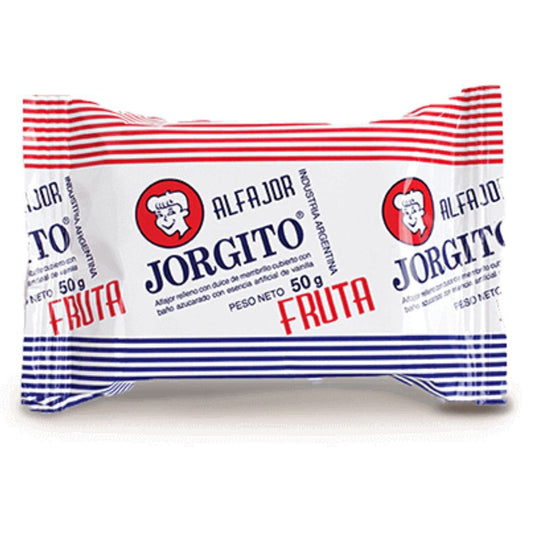 Pampa Direct Alfajor Jorgito Quince Jelly w/ Sugar Coating, 50 g / 1.7 oz (pack of 12)