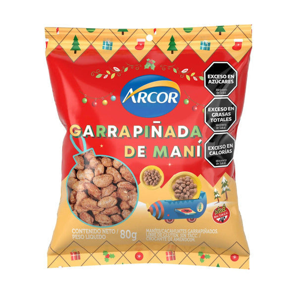 Pampa Direct Arcor Garrapiñada de Maní Sugar Coated Peanuts Classic Argentinian Sweet Snack, 80 g / 2.82 oz