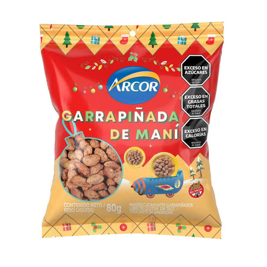 Pampa Direct Arcor Garrapiñada de Maní Sugar Coated Peanuts Classic Argentinian Sweet Snack, 80 g / 2.82 oz