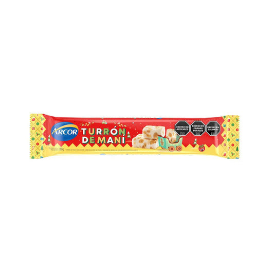 Pampa Direct Arcor Turrón de Maní Classic Peanut Christmas Nougat, 280 g / 9.87 oz