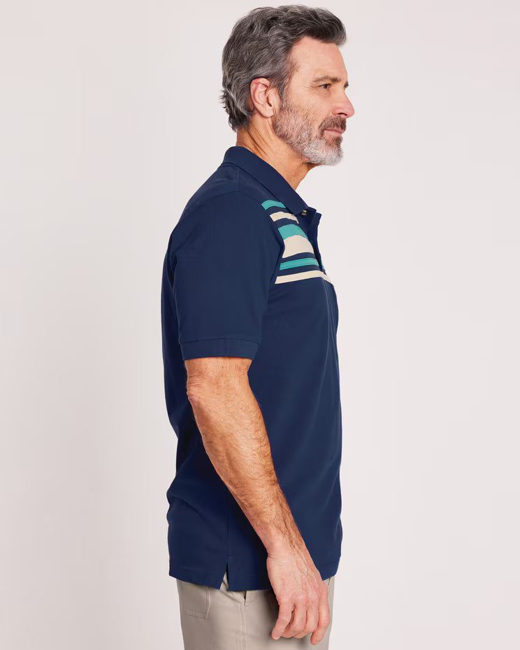 BLAIR John Blair Chest-Stripe Polo