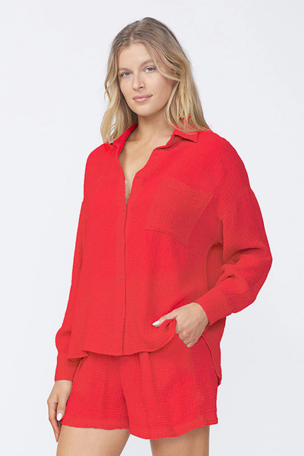 BAILEY/44 Women's Stateside Gauze Oversized Shirt