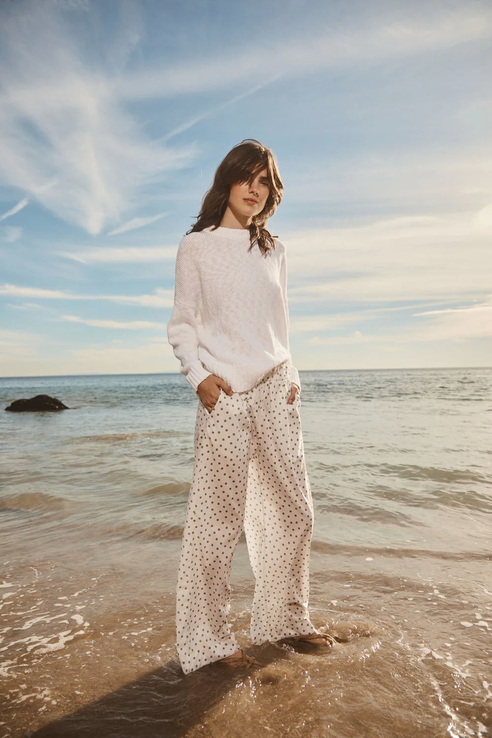 BAILEY/44 Women's Stateside Cotton Linen Pullover Sweater