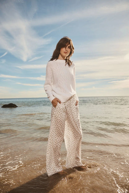 BAILEY/44 Women's Stateside Cotton Linen Pullover Sweater
