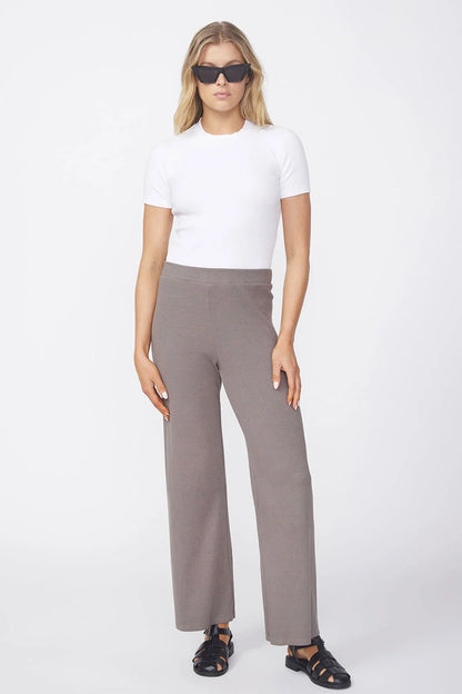BAILEY/44 Women's Stateside Luxe 2x1 Rib Cropped Pant in Twig