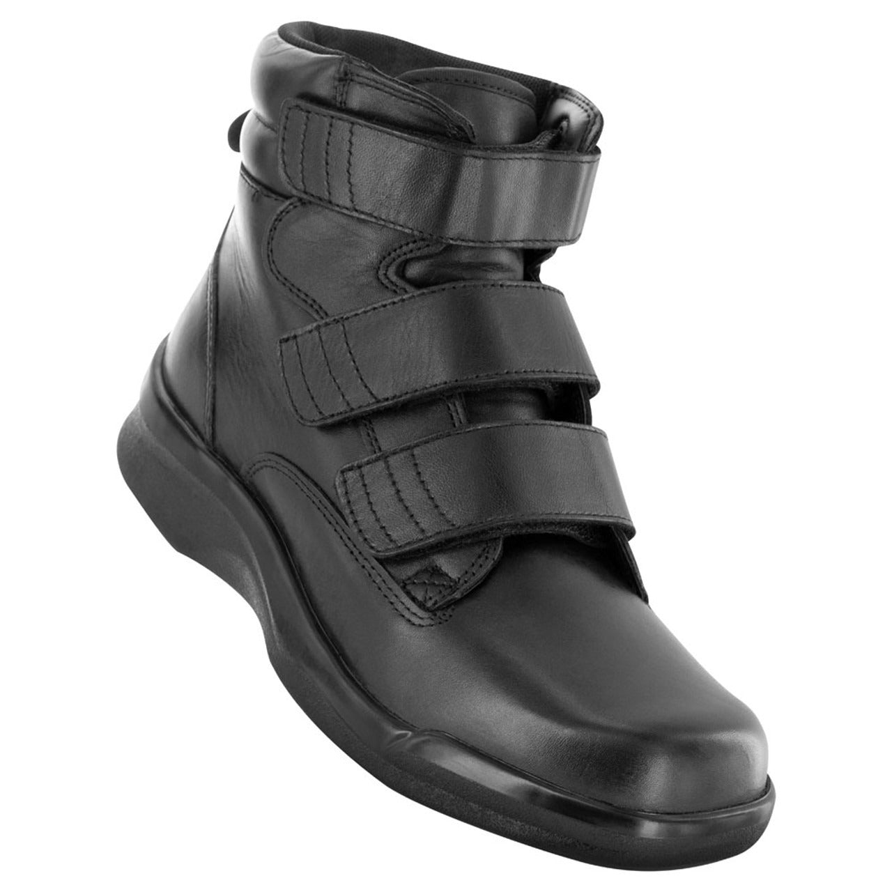 Apexfoot Men's Biomechanical Triple-Strap Work Boot - Black