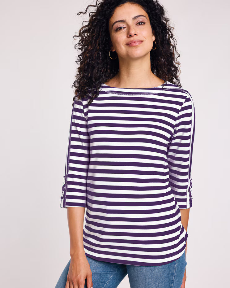 BLAIR Women’s Top Criss-Cross Sailor Top (Misses) - x3