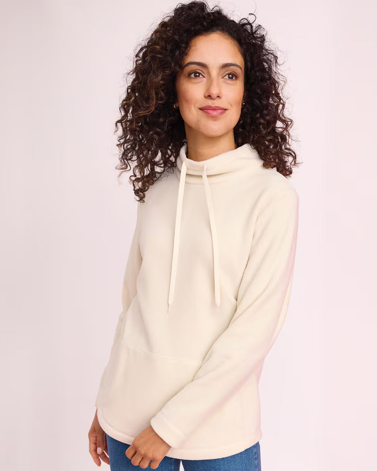 BLAIR Women’s Top Scandia Fleece Drawstring Mock Tunic (Misses) - x3