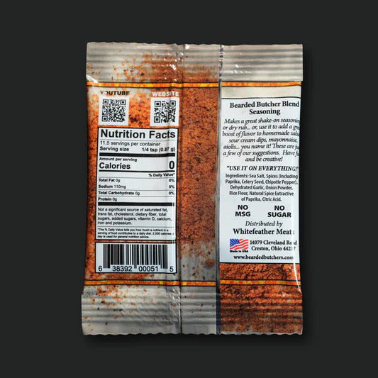 The Bearded Butchers Bearded Butcher Chipotle 10g Travel Size Packet