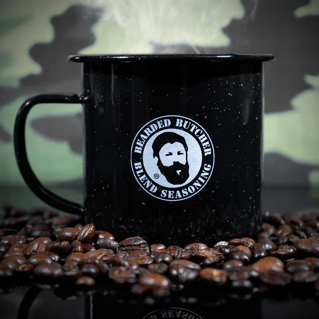 The Bearded Butchers Bearded Butcher Metal Coffee Cup