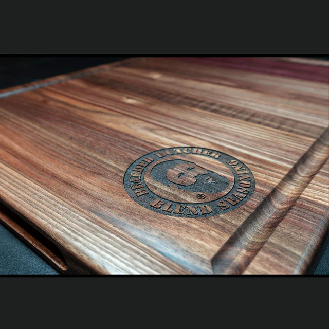 The Bearded Butchers Handmade Hardwood Cutting Board (Large)