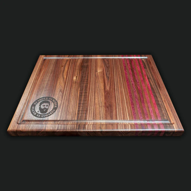 The Bearded Butchers Handmade Hardwood Cutting Board (Large)