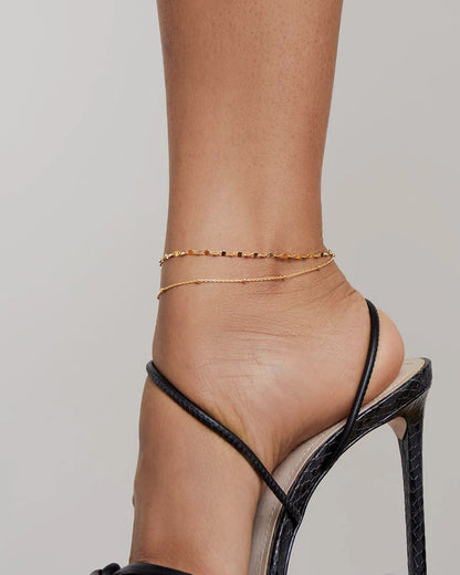 ARGENTO VIVO THE LAYERED ANKLET