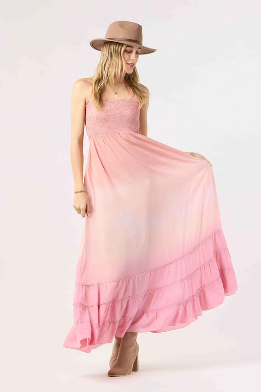 Tiare Hawaii Bellini Maxi Dress - Mauve Pink Ombre