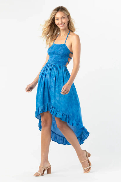 Tiare Hawaii Bellini Midi Dress - Batik Salt Pacific