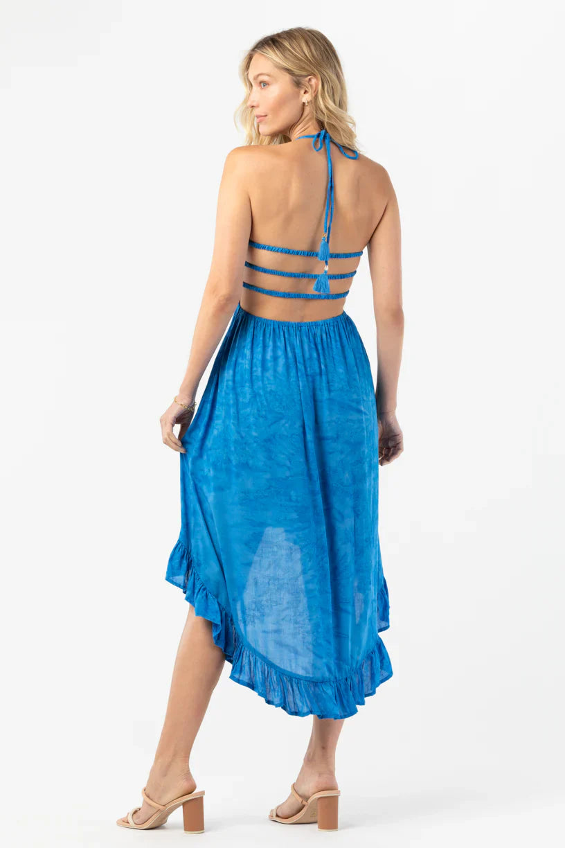 Tiare Hawaii Bellini Midi Dress - Batik Salt Pacific