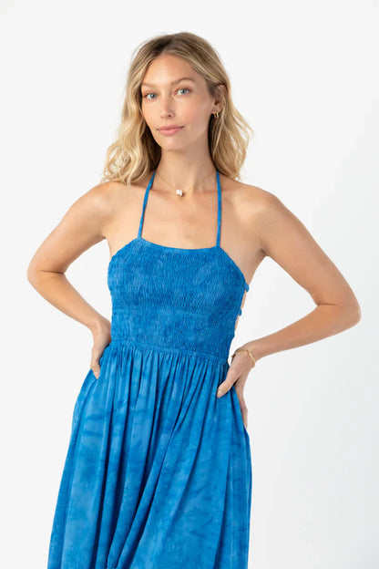 Tiare Hawaii Bellini Midi Dress - Batik Salt Pacific