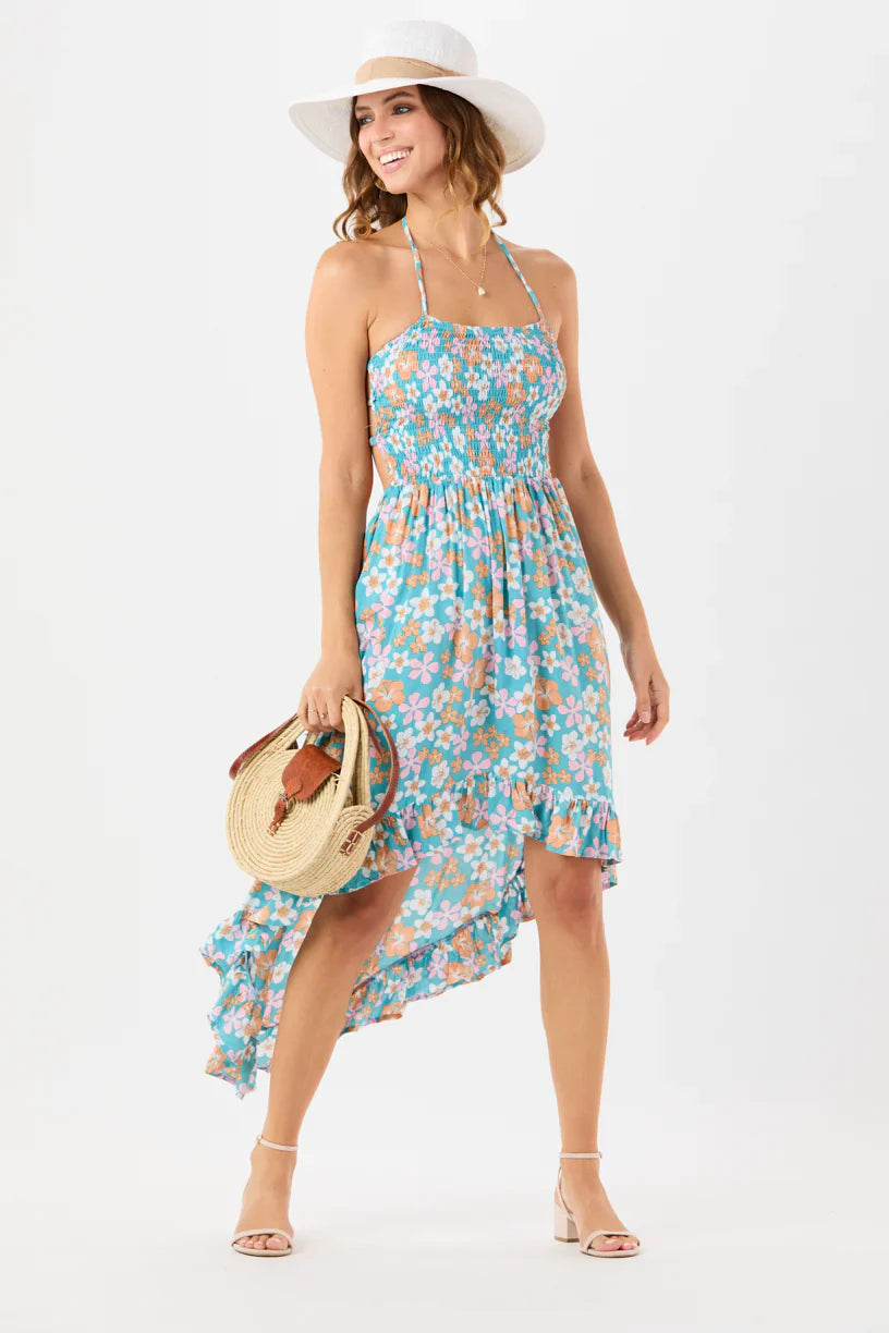 Tiare Hawaii Bellini Midi Dress - Dreamy Floral Tosca