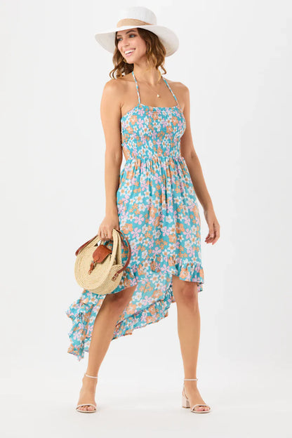 Tiare Hawaii Bellini Midi Dress - Dreamy Floral Tosca