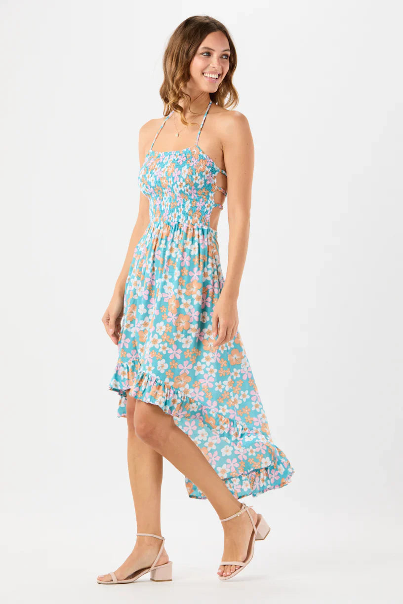 Tiare Hawaii Bellini Midi Dress - Dreamy Floral Tosca