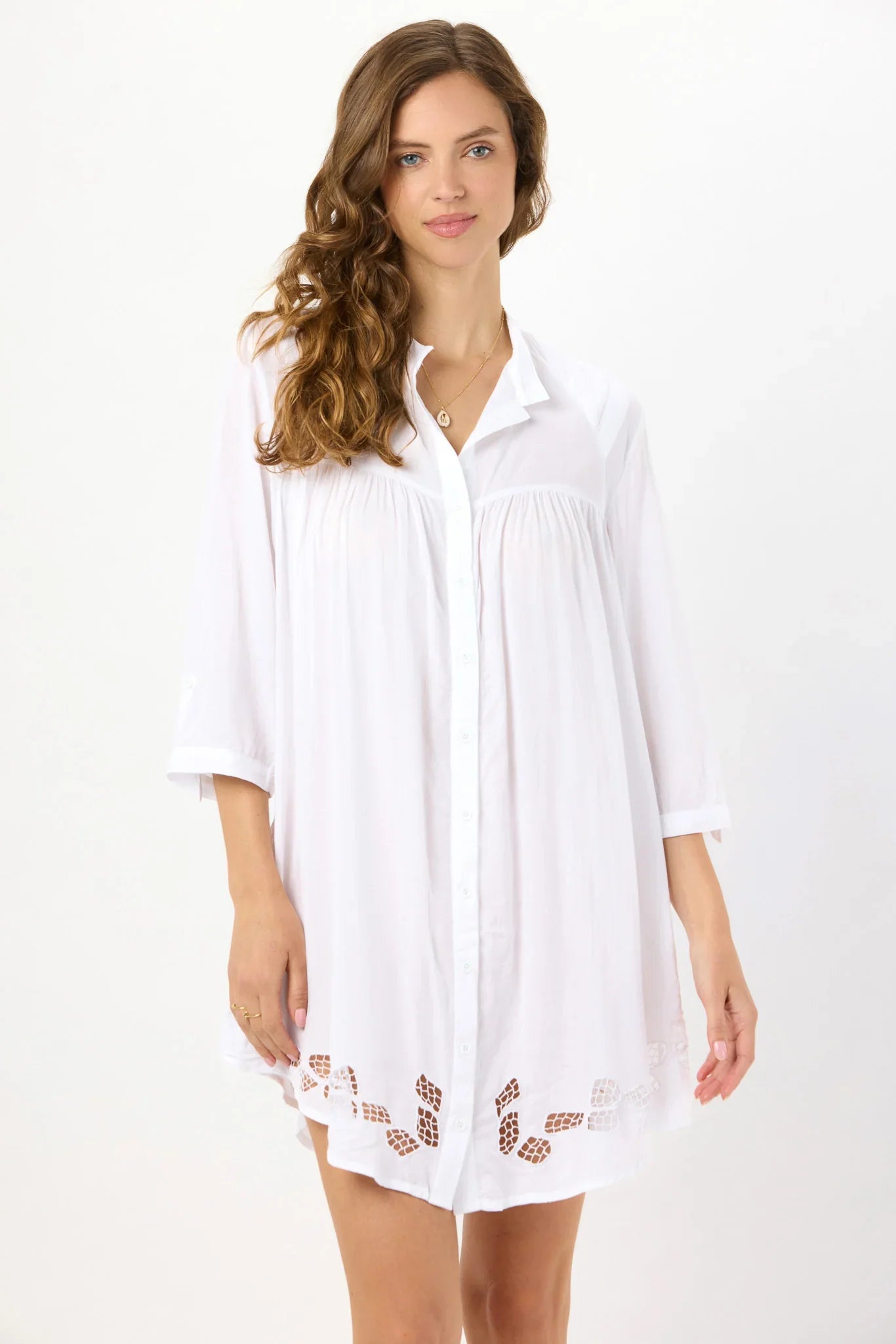 Tiare Hawaii Binni Mini Dress - White