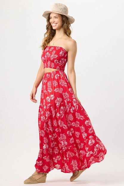 Tiare Hawaii Boracay Maxi Dress - Honolulu Red