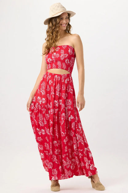Tiare Hawaii Boracay Maxi Dress - Honolulu Red