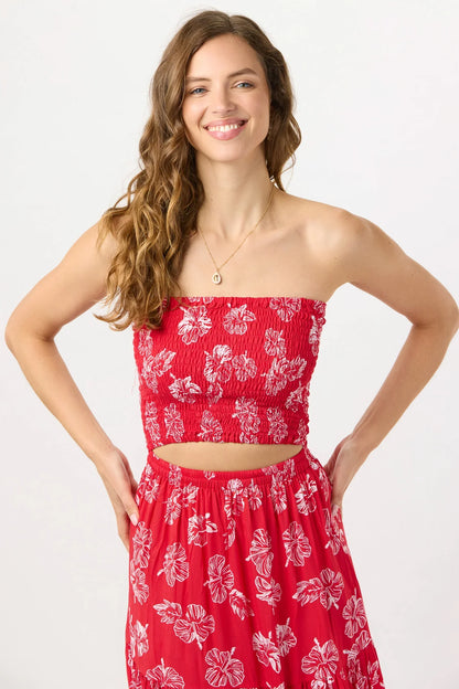 Tiare Hawaii Boracay Maxi Dress - Honolulu Red