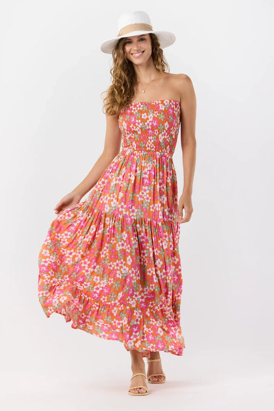 Tiare Hawaii Boracay Maxi Dress - Island Medley Rust