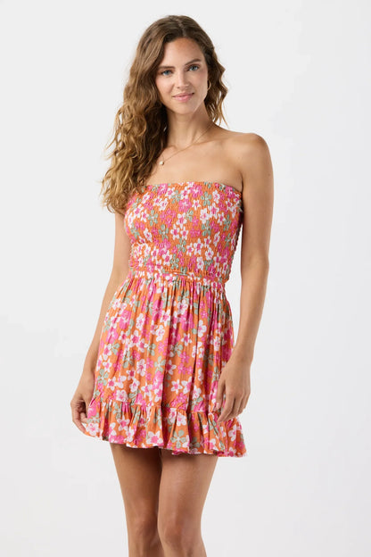 Tiare Hawaii Boracay Mini Dress - Island Medley Rust