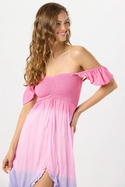 Tiare Hawaii Brooklyn Maxi Dress - Pink Violet Ombre