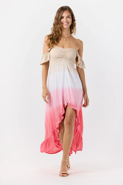 Tiare Hawaii Brooklyn Maxi Dress - Sand Rose Ombre