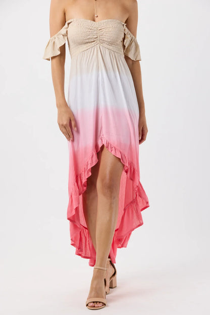 Tiare Hawaii Brooklyn Maxi Dress - Sand Rose Ombre
