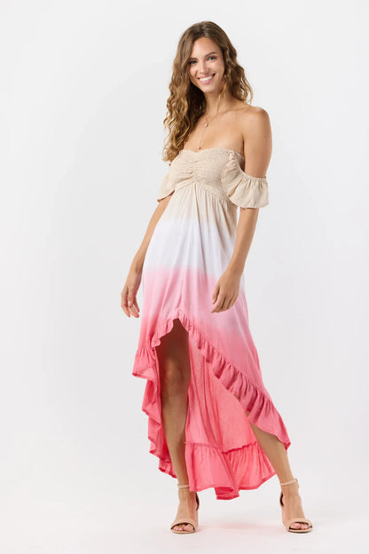 Tiare Hawaii Brooklyn Maxi Dress - Sand Rose Ombre