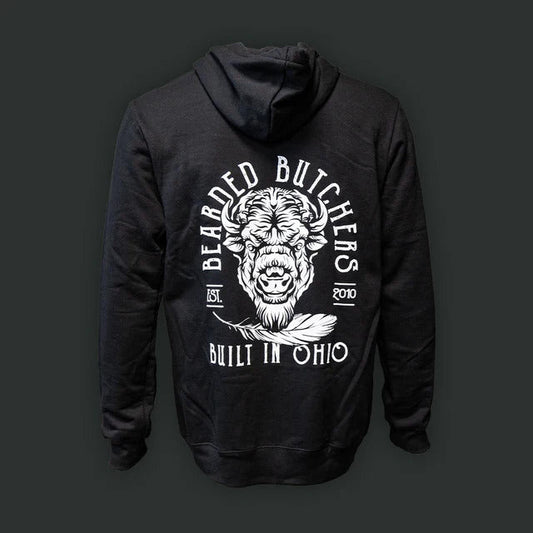 The Bearded Butchers Bearded Butchers Bison Head Zip Hoodie