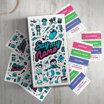 Pampa Direct Buró Say My Name Juegos de Previa - Card Game for Fun Parties