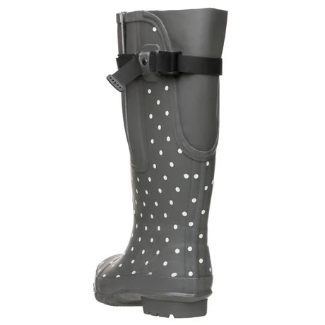 Jileon Rain Boots Extra Wide Calf Womens' Rain Boots - Grey Spot - Up to 20 inch calf. Wide in Foot & Ankle