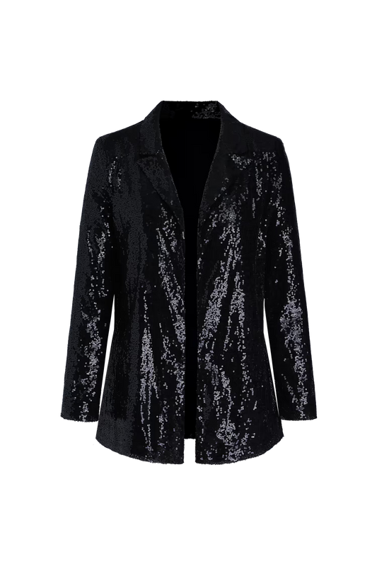 Cupshe Starlight Sequin Open-Front Blazer