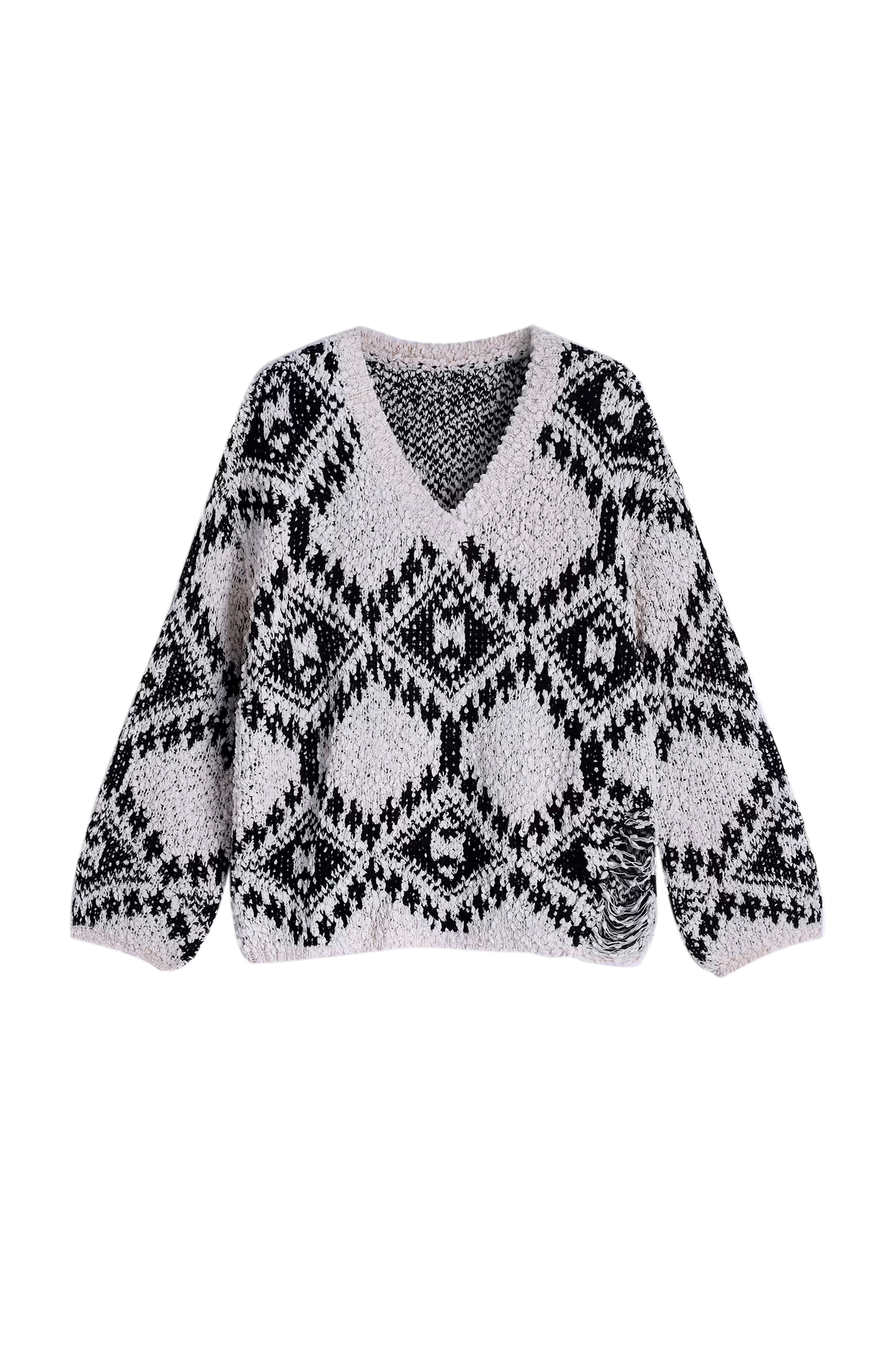 Cupshe Abstract Argyle Sweater (x2)