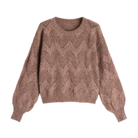 Cupshe Chevron Stitching Marled Knit Sweater (x2)