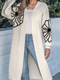 Cupshe Ivory Floral Long Sleeve Duster