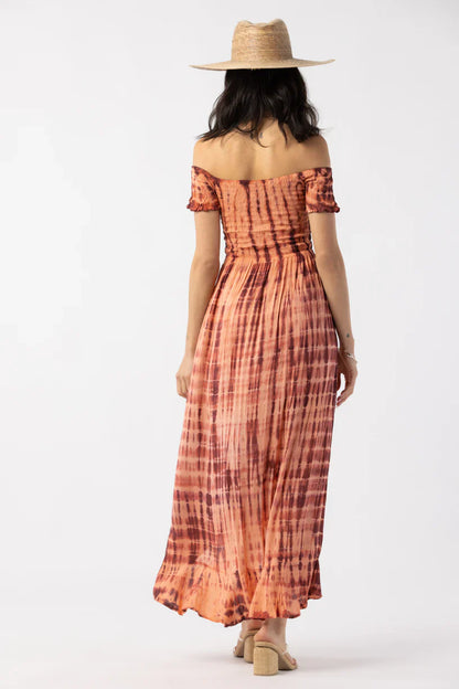 Tiare Hawaii Cheyenne Maxi Dress - Coral Wine Sabia