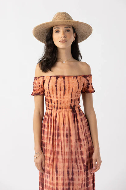 Tiare Hawaii Cheyenne Maxi Dress - Coral Wine Sabia