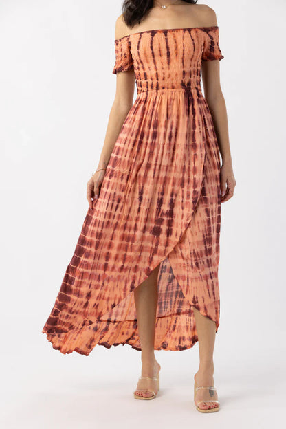 Tiare Hawaii Cheyenne Maxi Dress - Coral Wine Sabia