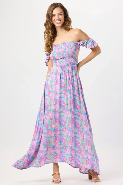Tiare Hawaii Claudia Maxi Dress - Tropics Cornflower