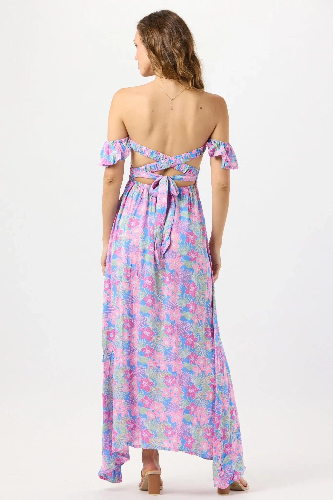 Tiare Hawaii Claudia Maxi Dress - Tropics Cornflower