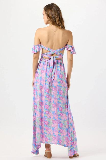 Tiare Hawaii Claudia Maxi Dress - Tropics Cornflower