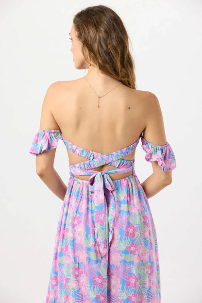 Tiare Hawaii Claudia Maxi Dress - Tropics Cornflower