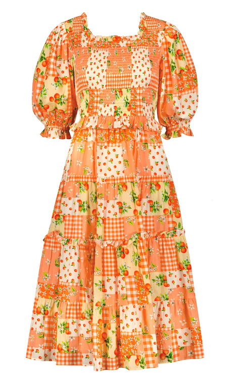JessaKae Orange Blossom Dress - Orange Patch