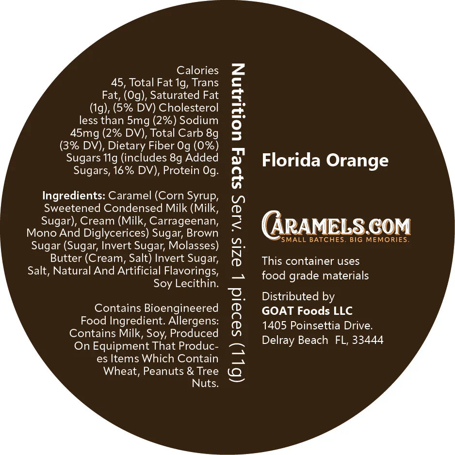 Caramels.com Florida Orange